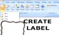 Instructions on how to create Labels, mailing labels in Word 2010