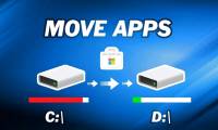Instructions on how to easily transfer data from drive C to drive D.