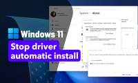 Instructions to block automatic driver installation on Windows 11