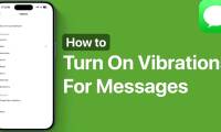 Instructions to enable message vibration on iPhone