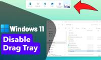 Instructions to turn off file drag and drop on Windows 11