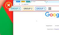 Instructions to turn off tab group icons on Chrome