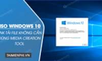 Link to download Windows 10 32bit and 64bit iso file without using Media Creation Tool