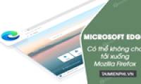 Microsoft Edge may prevent users from downloading Mozilla Firefox.