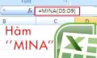 MINA function in Excel, how to use and examples