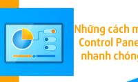 Quick ways to open the Control Panel