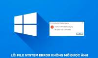 Quickly fix file system error that cannot open images