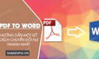 Several simple ways to convert PDF files to WORD files.