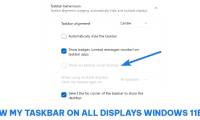 Show my taskbar on all displays Windows 11 is hidden - Fix now