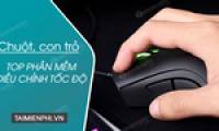 Software for adjusting mouse and cursor speed.