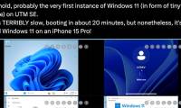 Successfully installed Windows 11 on iPhone 15 Pro