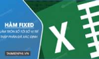 The FIXED function in Excel rounds a number to a specified number of decimal places.