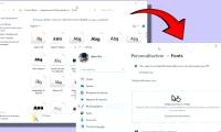 The Fonts page has been moved from Control Panel to Settings on Windows 11