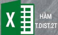The T.DIST.2T function in Excel