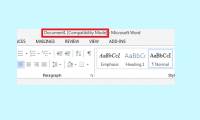 What is a Word file in Compatibility mode, how to fix it?