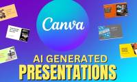 You can now create presentation slides using Canva AI.