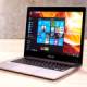 Adjusting screen brightness on an Asus laptop.