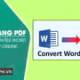 Convert Word to PDF online on your computer.