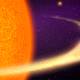 A planet is discovered breaking up, creating a giant 'fire tail' like a comet