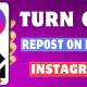 How to block reposting videos on Instagram