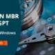How to convert MBR to GPT when installing Windows