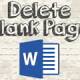 How to delete blank pages in word 2016