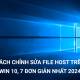 How to Edit Host File on Win 10, 7 Fastest 2024