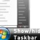 How to hide and show the Taskbar on a Windows computer