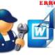 How to quickly fix font errors in a Word file after conversion.