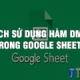 How to use the DMAX function in Google Sheets