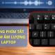 How to use the volume up and down shortcut keys on a laptop or computer.