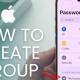 Instructions for creating a password sharing group on iPhone