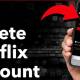 Instructions to delete Netflix account on phone, computer