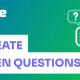 Instructions on creating open-ended questions for a paragraph on Twitter
