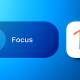 Instructions on using the focus feature on iPhone, Apple Watch, and Mac computers.