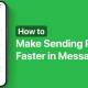 Instructions to speed up sending photos in iPhone messages