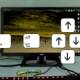 Keyboard shortcuts to rotate your computer screen: horizontal, inverted, 180 degrees, 90 degrees.