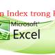 The Index function in Excel: Formulas and usage.