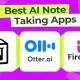 Top best AI note-taking apps for studying and working.