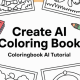 Transform any text and image into a coloring page.