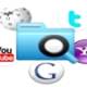 Using multiple search engines in the browser at the same time.